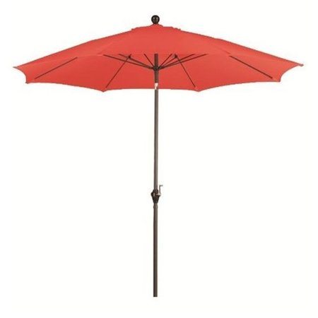 California Umbrella California Umbrella ALUS908117-P17 9 ft. Wind Resistance Fiberglass Pulley Open Market Push Tilt Umbrella - Bronze and Polyester-Tuscan ALUS908117-P17